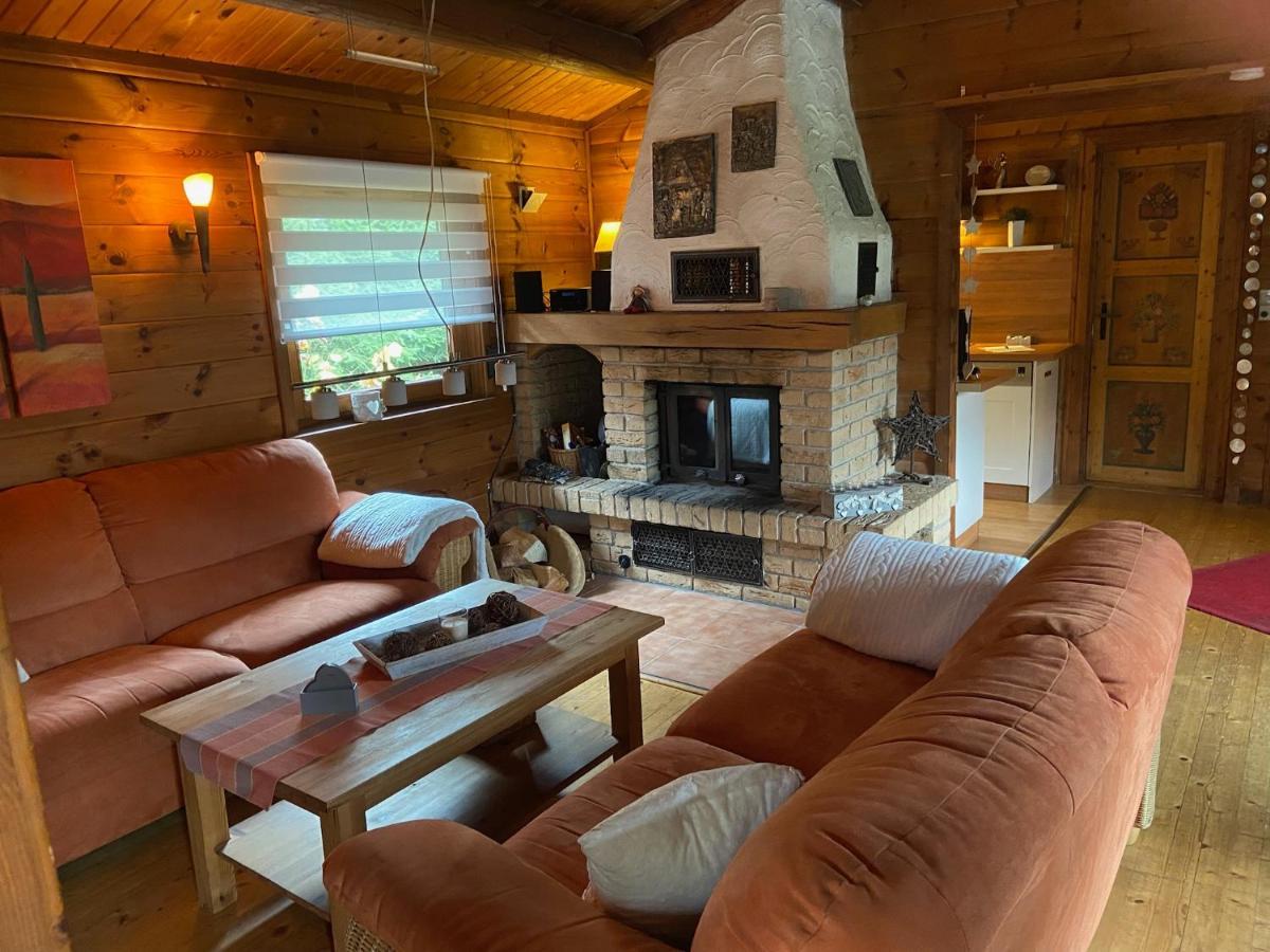 Вилла Blockhaus Ferienzauber Bromskirchen Экстерьер фото