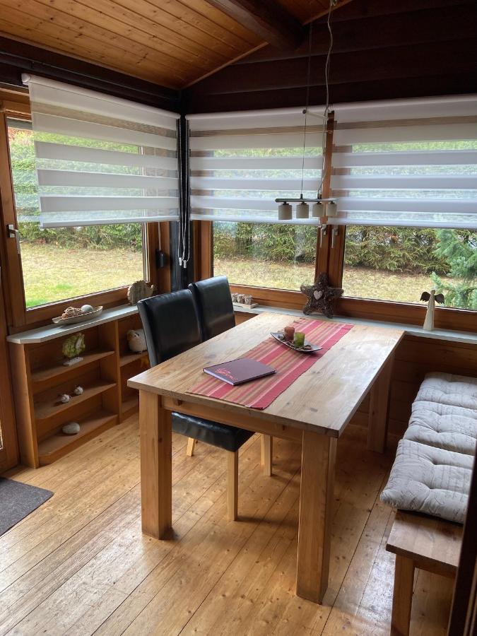 Вилла Blockhaus Ferienzauber Bromskirchen Экстерьер фото