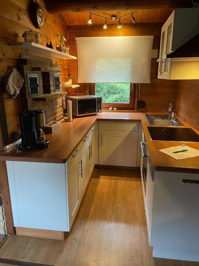 Вилла Blockhaus Ferienzauber Bromskirchen Экстерьер фото